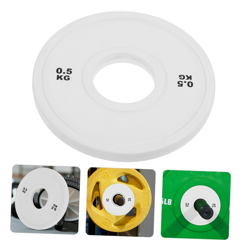WOONEKY Weight Plates Rubber Barbell Plates for Home Gym Durable