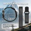WOCCI 18mm Breathable Hollow Silicone Watch Band, Quick Release, Replacement