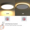Roomratv Flush Mount Ceiling Light Fixture 2 Pack with Remote
