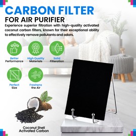Bagean Activated Carbon Prefilter 9.05” x 5.90” Compatible with Holmes HAPF60 Carbon Filter Replacement - Fits HEPA HAPF600 Holmes Air Purifier Filters - Air Filter Removes Odors & Freshen the Air (4)