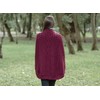 SAOL 100% Merino Wool Cable Knit Ladies Irish Aran Poncho