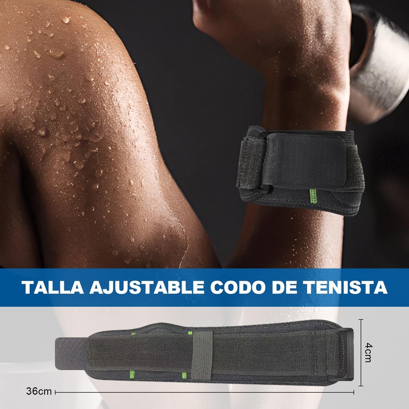 CAVIGLTE 2 Piezas Coderas Para Gym, Codera Para Tendinitis Y