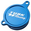 Tusk Aluminum Oil Filter Cover Blue Compatible with Kawasaki KX450F