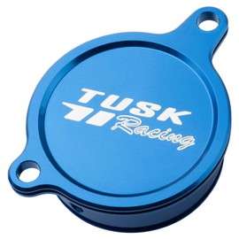 Tusk Aluminum Oil Filter Cover Blue Compatible with Kawasaki KX450F 2006-2015