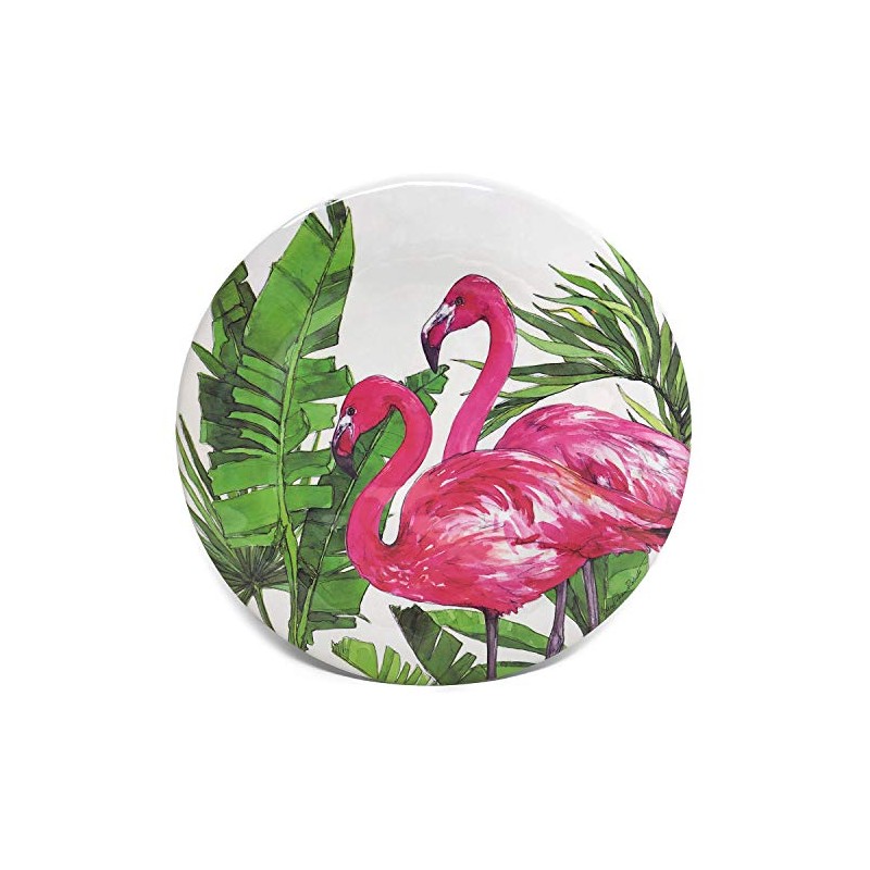 Bamboo Table Flamingo Tropics Dinner Plate, Set of 4