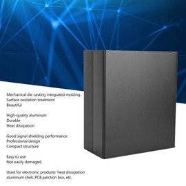 Aluminum Project Box 80x160x180mm Electronic Enclosure PCB Junction Box PCB Board Accessories Sand Black for GPRS