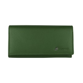 Lotto Ladies Genuine Leather Wallet - Elegant and Spacious with Gift Box, Green 14, Elegant