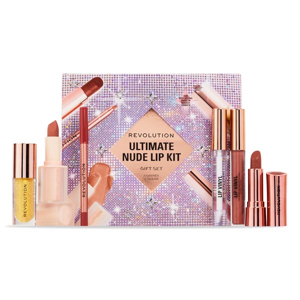 Set Maquillaje Labios Ultimate Nude Lip Make Up Revolution