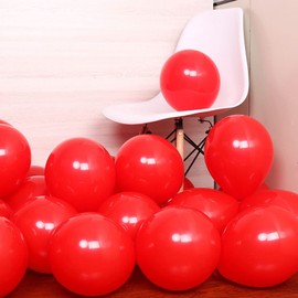 ZHIHUI 20pcs Red and White Balloons, 10 Inch Latex Vibrant Bulk Balloons Party Balloons for Kids Men Women Birthday Wedding Baby Shower Graduation Party Decorations