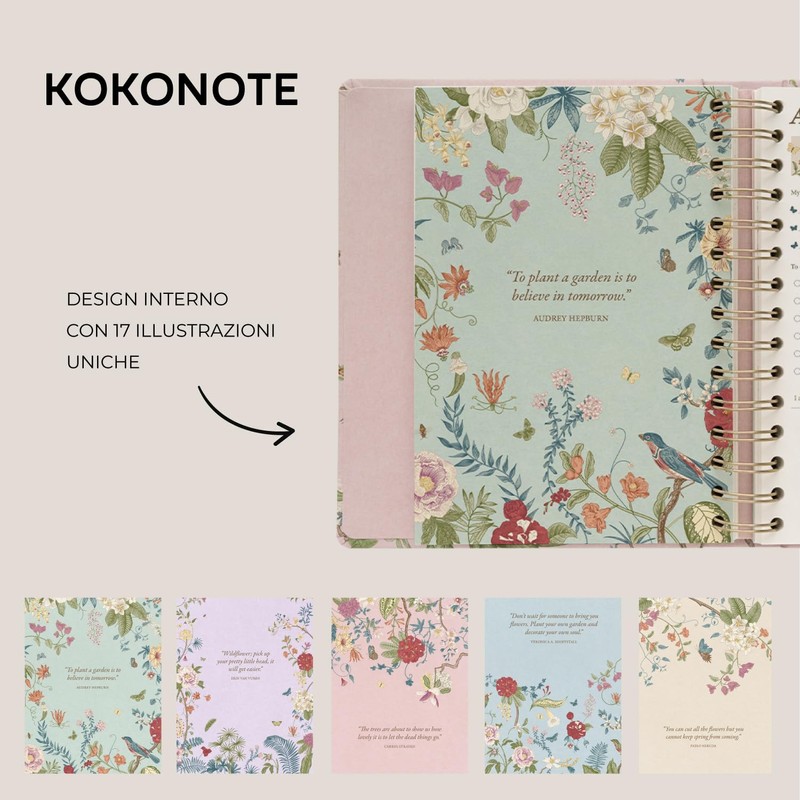 Kokonote Agenda Settimanale 2026 2027 - Diario Scoula per Università