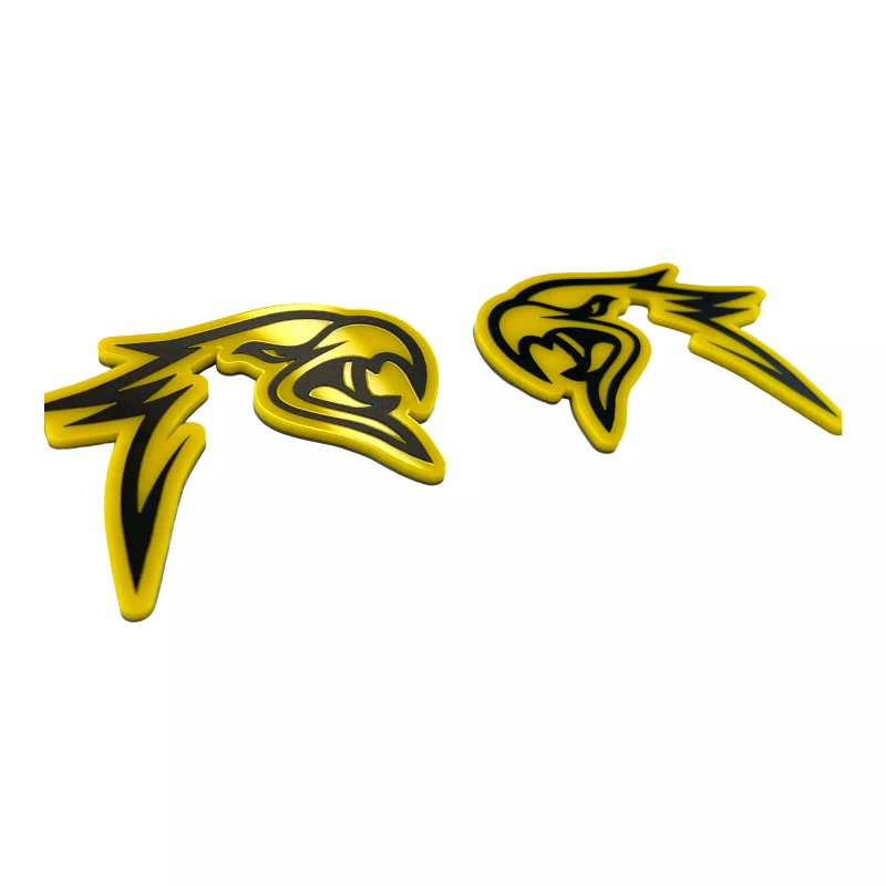 FMS Gear Yellow HellHawk Emblems fits wk2 Jeep Trackhawk Grand