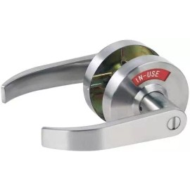 Mutex Extra Large Bathroom Privacy Lever Lock with Indicator Left-hand Door Chrome