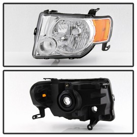 ACANII - For 2008-2012 Ford Escape Chrome Factory Style Headlights Headlamps 08-12 Driver + Passenger Side
