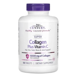 21st Century Súpercolágeno Con Vitamina C 180 Tabs Sfn                                                                                                