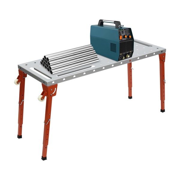 PIAOCAIYIN 46 X 18inch Welding Table, 1000lbs Portable Workbench Table