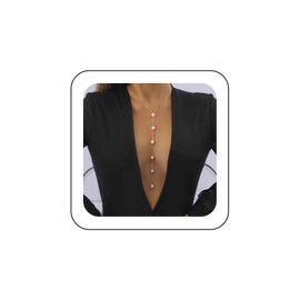 Inateannal Pearl Y Lariat Necklace Long Pearl Drop Y Necklace Gold Pearl Choker Necklace Pearl Bead Chain Necklace Vintage Pearl Pendant Necklace Wedding Pearl Necklace Chain