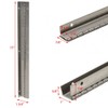 Jet Boat Offset Piano Hinge 400135 | 20 Gauge Steel