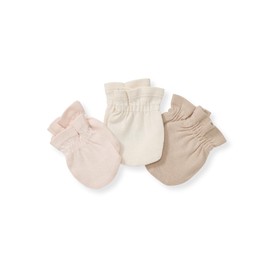 Burt's Bees Baby Baby Boys' Mitts, No Scratch Mittens, 100% Organic Cotton, Set of 3, Pink, One Size (Pack of 3)