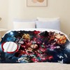 WKxinxuan Demon-Slayer Blanket, Demon-Slayer Cuddly Blanket Children, Demon-Slayer Flannel Blanket