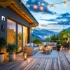 Outdoor Light Timer Waterproof, 24 Hours Plug in Timer with