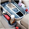BUGUUYO 1Pc Rhinestone Studded Car Seat Gap Storage Box Multifunctional