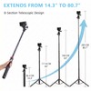 81" Extendable Selfie Stick Tripod for GoPro Mission 1 Pro