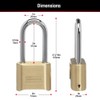 Master Lock Brass Combination Lock, Gate Lock for Outdoor Fence