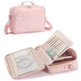 HBselect Bible Cover for Women, Stylish Large Bible Covers - Bible Case with Handles - Bible Bag Journal Case - Bible Carrying Case for Women - Bible Gift - Book Protector for Book Lovers (Pink)