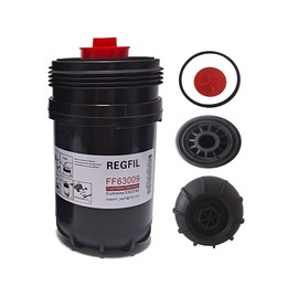 REGFIL FF63009 Fleetguard Fuel Filter Water Separator Replaces 5303743 FF63008 FH22168 5304214 5289121 FF63054NN 6.7 Cummins B/L series Diesel Engine Filtration Element 10 Micron On Highway-Bus/Truck