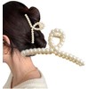 Herbeluemily Hair Clip Hair Claw Hair Accessories Barrette Pearl Bijou