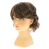 RicHyun Short Wavy Brown Kids Wig Synthetic Fluffy Boys Wig