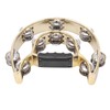 Double Row Hand Tambourine Metal Tambourine with Plating Bells Percussion