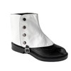 Men's Gangster Spats 20s Leather Boot Covers for Men Snap