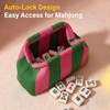 NEMOGLOBAL Mahjong Tile Bag Empty Clutch Purses for Women Woven