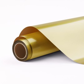 HTVRONT Gold Permanent Vinyl for Cricut, Gold Permanent Vinyl Rolls - 12" x 11 FT Adhesive Vinyl Roll for Cricut, Silhouette, Cameo, Signs, Scrapbooking, Craft, Die Cutters (Glossy Gold)