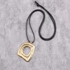 Jeniiahua Vintage Pendant Necklace Women Black Gold Gothic Boho Necklace