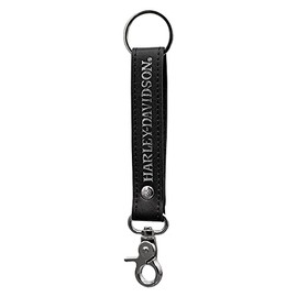 Plasticolor 004542R01 Harley-Davidson Willie G Skull Black Vinyl Strap Key Chain