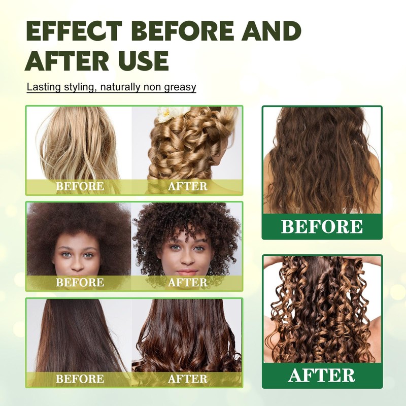 Curl Defining Cream, Curly Hair Conditioner, Curl Boost Defining Cream,
