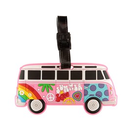 Volkswagen VW T1 Camper Bus Summer Love PVC Luggage Tag