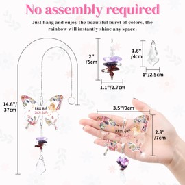 Tulolvae Gift for Women, Crystals Sun Catcher, Guardian Angel, Birthday Gift for Girlfriend, Funny Gifts for Wife / Love Gifts for Sister Partner