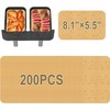 200-Piece Air Fryer Papers – Non-Stick Disposable Rectangular Parchment Paper