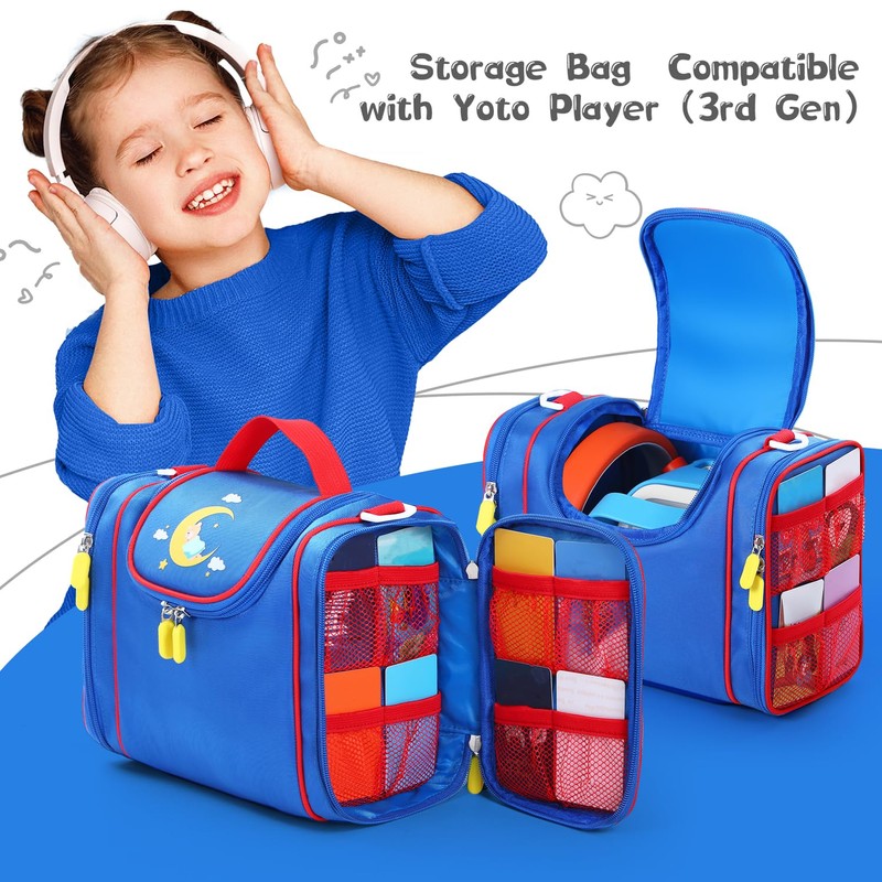 Carrying Case Compatible with Yoto player, Cards Storage Bag with