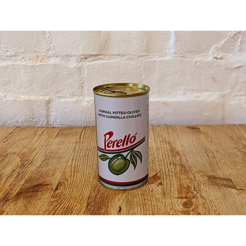 Perelló Spanish Gordal Pitted Green Olives, 150g