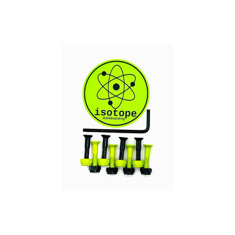 Isotope Skateboarding Fuel Rods – 1-Inch Skateboard Hardware, Black and