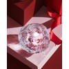 Kosta Boda Snowball Crystal Votive, 3.5" X 4.2"