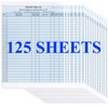 125 Patient Sign in Sheets, HIPAA Compliant, Peel Off Adhesive