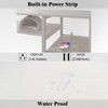 NinPeen Manicure Table Nail Desk for Nail tech with Drawers
