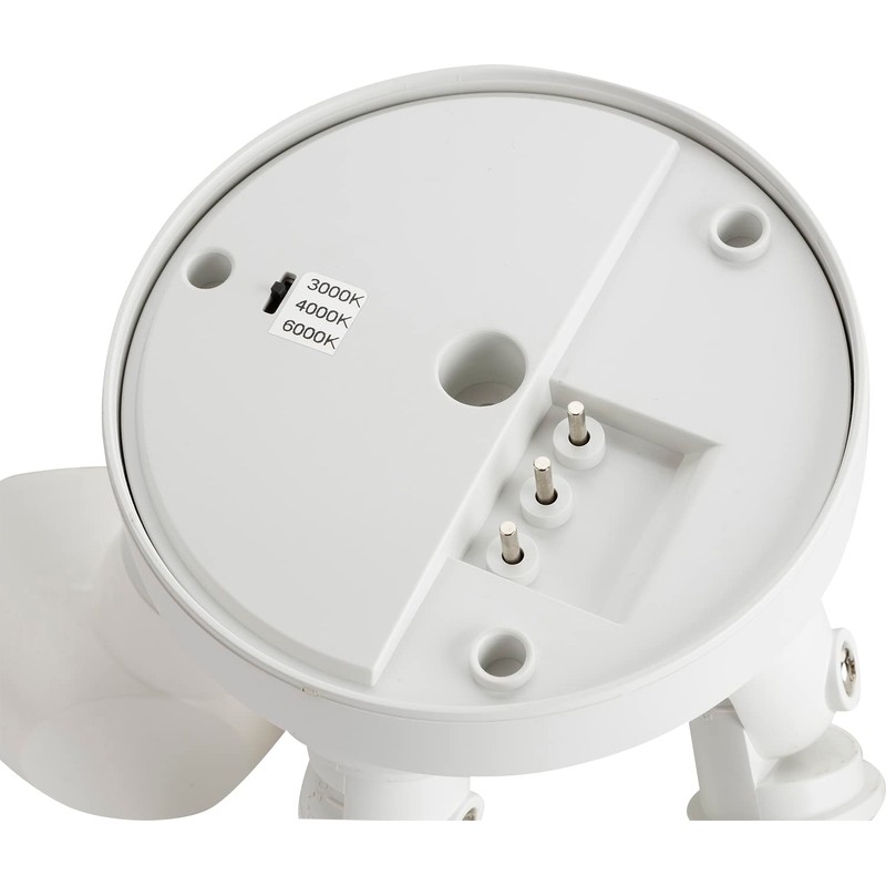 Knightsbridge 110-230V IP65 Triple Head White 30W Security Floodlight with