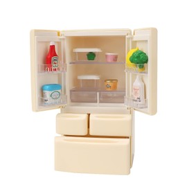 BananMelonBM Dollhouse Furniture icebox for Kids Toys Miniature Doll House Accessories Pretend Play Toys for Boys Girls & Toddlers Age 3+