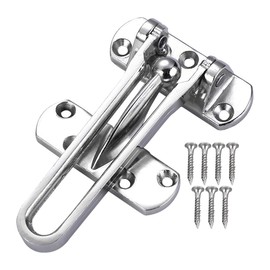 Door Chain Lock for Front Door, Swing Bar Door Guard Lock, Door Security Chain Lock, Anti-Theft Internal Door Safety Latch, Door Chain Latch for Home Apartment Hotel Dormitory(Silver)